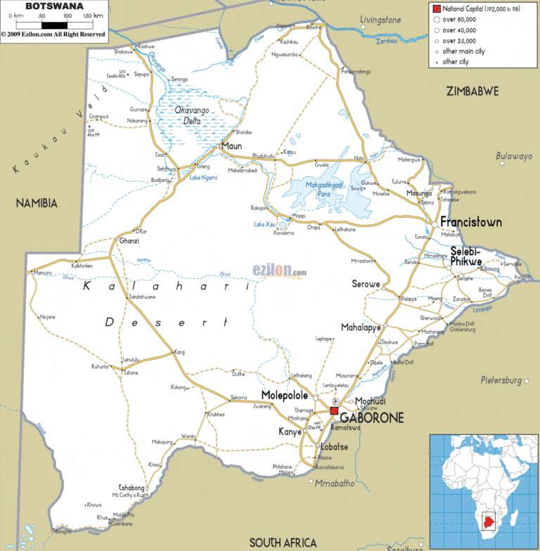 Botswana Road Map 768x784 